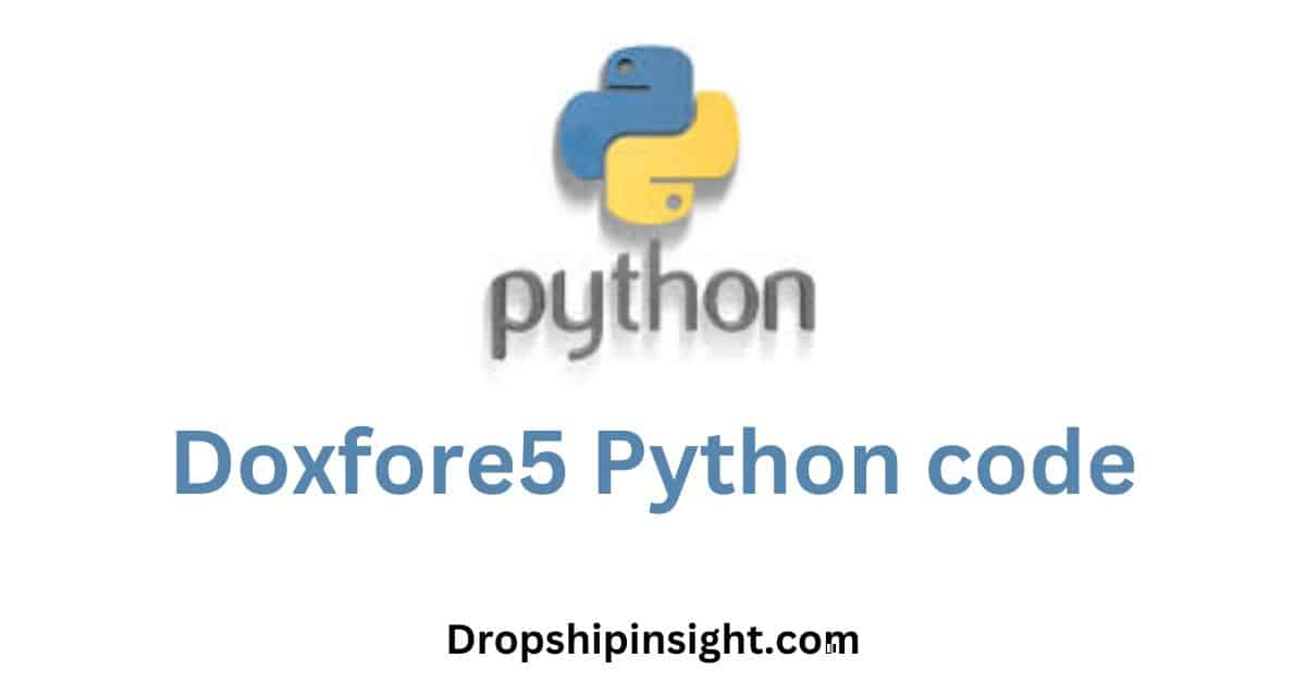 doxfore5 python code